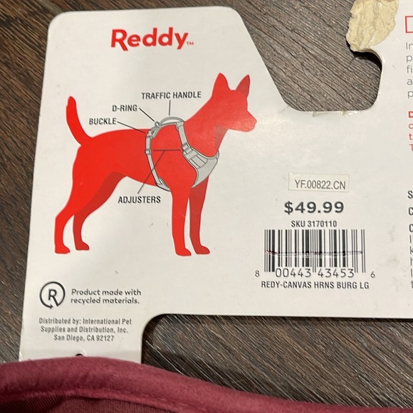 NWT Reddy Dog Harness Large *Benefits Animals* - Picture 7 of 8